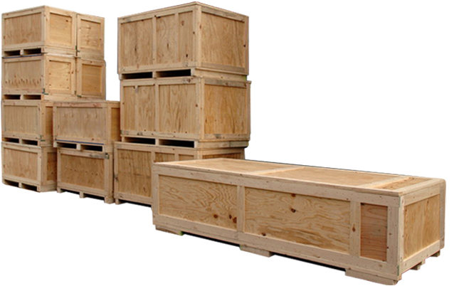 Wooden Box Transport Box Half Pallet 60 x 80 cm 